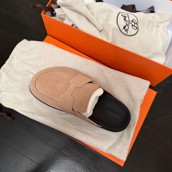 Brand new hermes go mule beige sable 38 - Picture 15 of 16